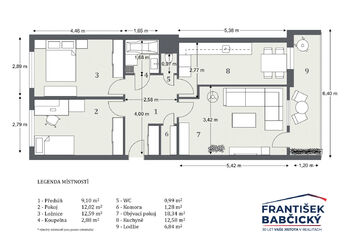 Prodej bytu 3+1 v osobním vlastnictví 70 m², Praha 5 - Stodůlky