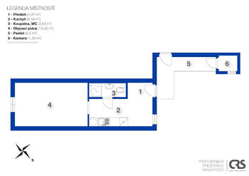 Pronájem bytu 1+1 v osobním vlastnictví 31 m², Praha 9 - Libeň