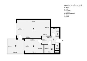 Pronájem bytu 2+kk v osobním vlastnictví 62 m², Olomouc