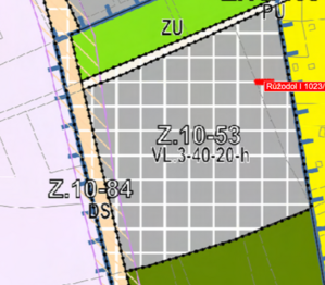 Územní plánování - Prodej pozemku 2419 m², Liberec