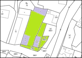 Katastrální mapa - Prodej domu 160 m², Velemín