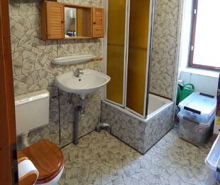 WC, koupelna podkroví - Prodej domu 160 m², Velemín