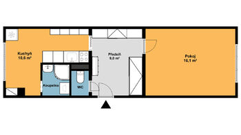 Pronájem bytu 1+1 v osobním vlastnictví 40 m², Plzeň