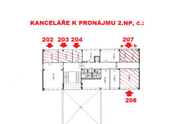 Pronájem kancelářských prostor 35 m², Hradec Králové