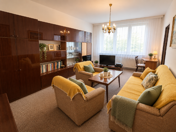 obývací pokoj - Prodej bytu 2+1 v osobním vlastnictví 62 m², České Budějovice