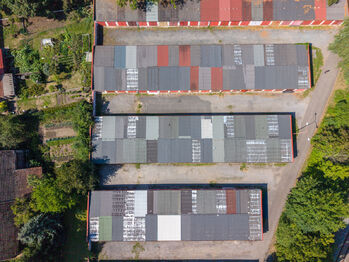 Letecký snímek lokality - Pronájem garáže 16 m², Poděbrady