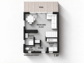 Prodej chaty / chalupy 60 m², Pokojov