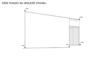 Jižní pohled na vedlejší stavbu (pasport nemovitosti) - Prodej domu 112 m², Kouty