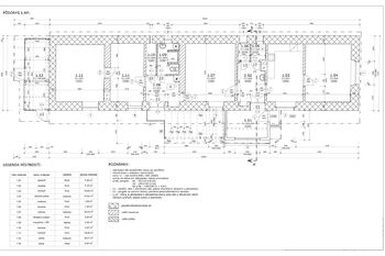 Půdorys domu (pasport nemovitosti) - Prodej domu 112 m², Kouty