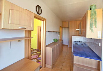 Kuchyň + pokoj 2 - Pronájem bytu 3+1 v družstevním vlastnictví 78 m², České Budějovice