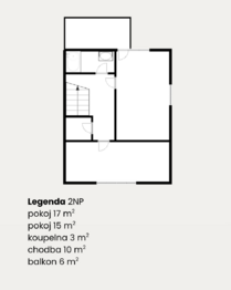 Půdorys - Prodej domu 130 m², Černilov
