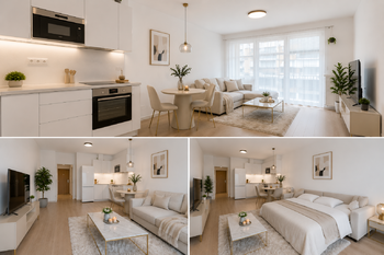 VIZUALIZACE - Pronájem bytu 1+kk v osobním vlastnictví 38 m², Praha 9 - Vysočany