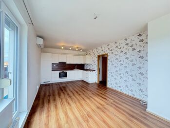 cí pokoj s kuchyňským koutem - Pronájem bytu 3+kk v osobním vlastnictví 58 m², Klecany