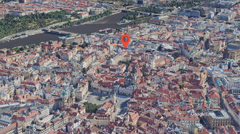 Umístění na mapě - Pronájem bytu 3+kk v osobním vlastnictví 65 m², Praha 1 - Staré Město