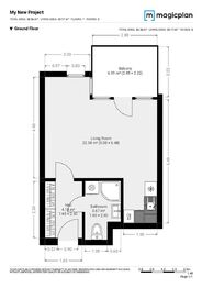 Pronájem bytu 1+kk v osobním vlastnictví 33 m², Praha 4 - Nusle