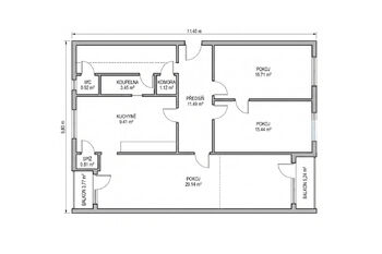 Prodej bytu 4+1 v osobním vlastnictví 88 m², Pardubice
