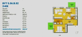 Pronájem bytu 2+kk v družstevním vlastnictví 67 m², Liberec
