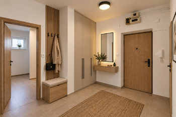 VIZUALIZACE předsíň - Prodej bytu 3+kk v osobním vlastnictví 70 m², Praha 10 - Dubeč