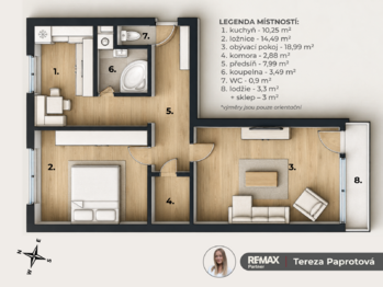 Prodej bytu 2+1 v družstevním vlastnictví 59 m², Český Těšín