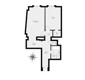 Prodej bytu 2+kk v osobním vlastnictví 55 m², Praha 1 - Nové Město