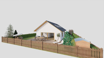 i s výstupem přímo na zahradu ... - Prodej pozemku 422 m², Dolní Lukavice