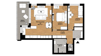 Pronájem bytu 3+kk v osobním vlastnictví 82 m², Praha 8 - Dolní Chabry