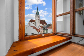 Výhled z apartmánu - Prodej apartmánu, Jindřichův Hradec