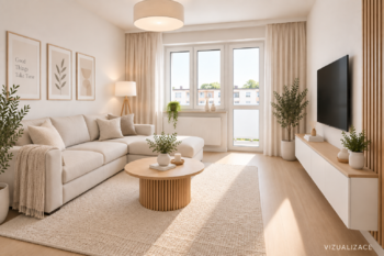 vizualizace - Prodej bytu 2+1 v družstevním vlastnictví 65 m², Prostějov