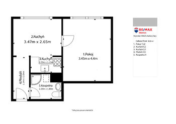 Pronájem bytu 1+1 v osobním vlastnictví 36 m², Ostrov