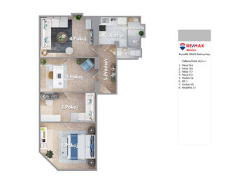 Prodej bytu 4+1 v osobním vlastnictví 80 m², Karlovy Vary