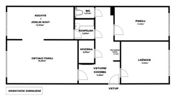 Prodej bytu 3+1 v osobním vlastnictví 69 m², Kladno
