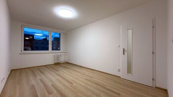 Obývací pokoj s jídelnou - Pronájem bytu 2+kk v osobním vlastnictví 44 m², Praha 9 - Horní Počernice