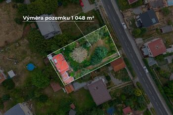 Pohled na pozemek - Prodej domu 117 m², Dobřichovice