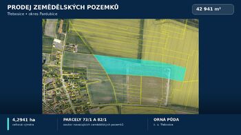 Prodej pozemku 42941 m², Třebosice