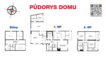 Půdorys - Prodej domu 170 m², Račiněves