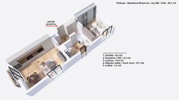 Pronájem bytu 2+kk v osobním vlastnictví 40 m², Prostějov