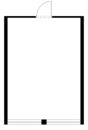 Půdorys - Pronájem kancelářských prostor 27 m², Břeclav