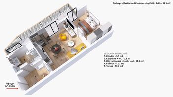 Pronájem bytu 2+kk v osobním vlastnictví 40 m², Prostějov