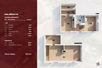 Prodej chaty / chalupy 120 m², Měňany