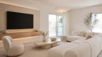 obývací pokoj - vizualizace - Prodej domu 131 m², Šenov