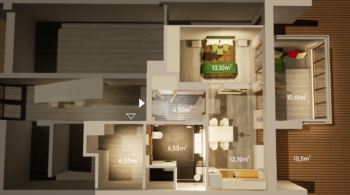 Pronájem bytu 2+1 v osobním vlastnictví 68 m², Praha 8 - Čimice