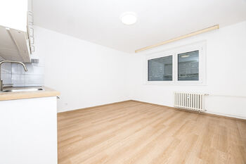 Obývací pokoj s kuchyňským koutem - Pronájem bytu 2+kk v osobním vlastnictví 43 m², Ústí nad Labem