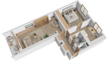 Prodej bytu 2+1 v osobním vlastnictví 54 m², Břeclav