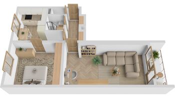Prodej bytu 2+1 v osobním vlastnictví 54 m², Břeclav