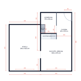 Prodej bytu 1+1 v osobním vlastnictví 36 m², Loket