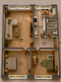 Pronájem bytu 3+1 v osobním vlastnictví 74 m², Brno