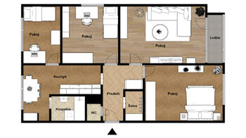 Prodej bytu 4+1 v družstevním vlastnictví 79 m², Jirkov