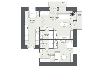 Prodej bytu 3+kk v osobním vlastnictví 65 m², Praha 2 - Vinohrady