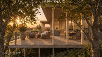 západní pohled - Prodej pozemku 692 m², Přibyslavice