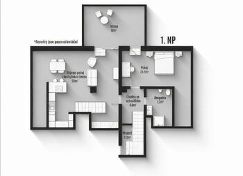 Prodej bytu 3+kk v osobním vlastnictví 120 m², Moravany